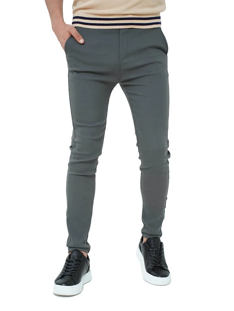 Pantalon slim en coton